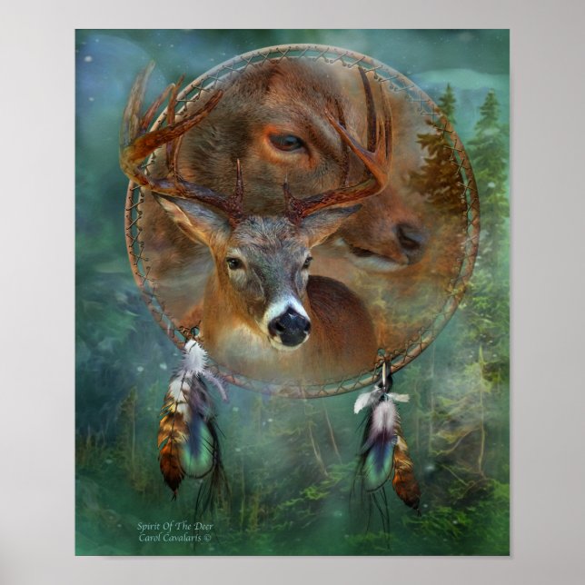 Dream Catcher Series-Spirit Of the Deer Poster (Front)