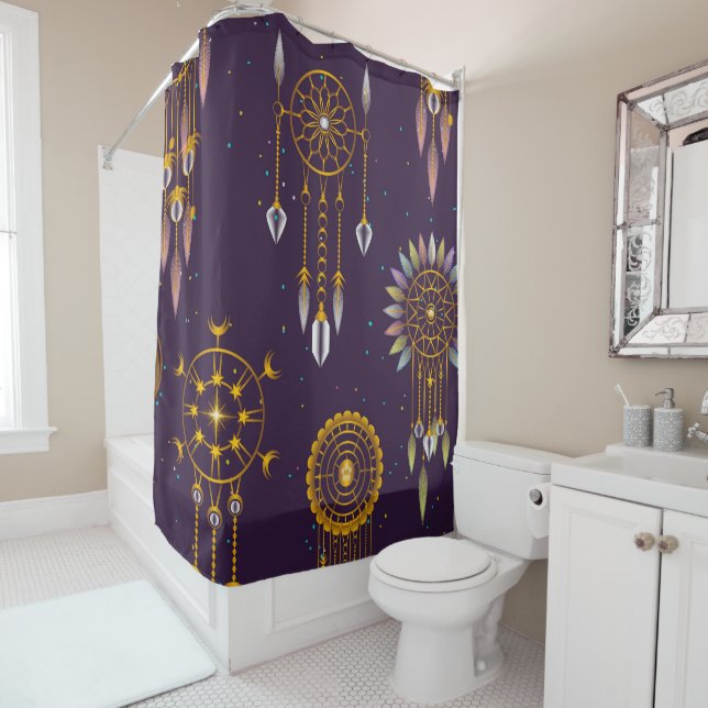 Dream catcher shower curtain (In Situ)