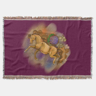 Dream Catcher Sorrel Horse Throw Blanket
