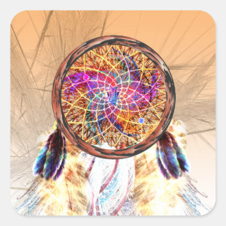 Dream Catcher Square Sticker
