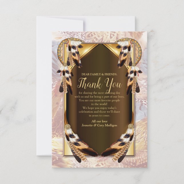 Dream Catcher Thank You Card (Front)