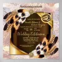 Dream Catcher wedding Announcement