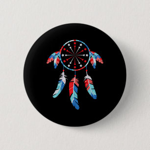 Dream Catcher Wind Chimes 4th Of July 6 Cm Round Badge