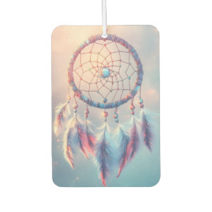 Dream Catcher with Soft Feathers and Beads Car Air Freshener