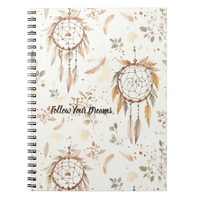 Dream Catchers Feathers Notebook (Front)