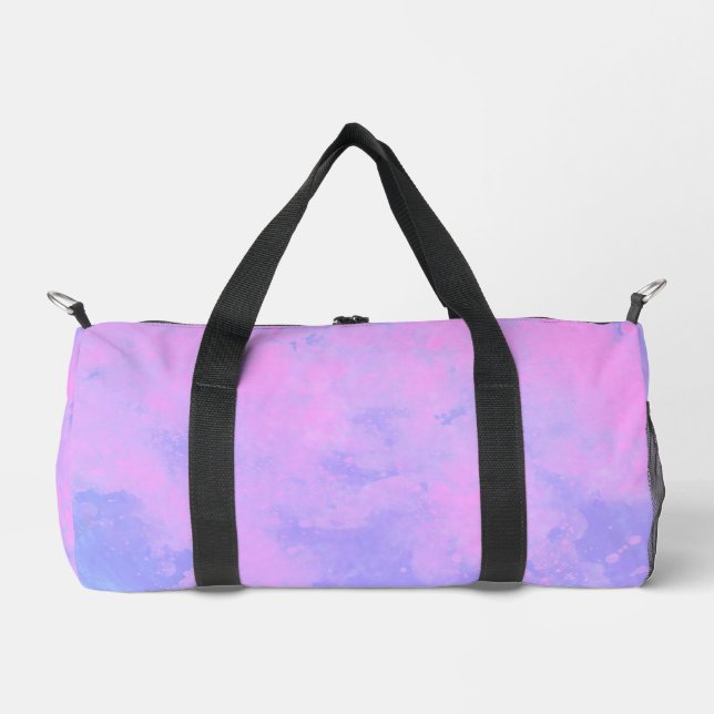 Dream Cloud Effect pink purple  Duffle Bag (Front)