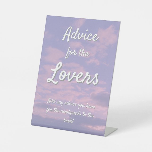 Dream Clouds Lover Advice Sign (Front)