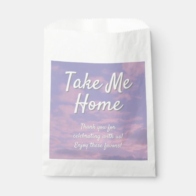 Dream Clouds Lover Theme Favour Bag (Front)
