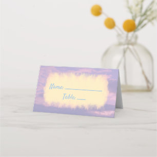 Dream Clouds Lover Theme Place Card