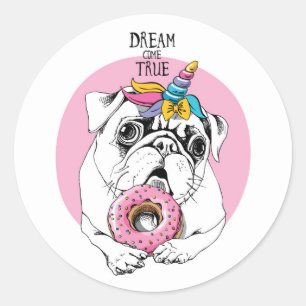 Dream Come True Classic Round Sticker