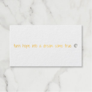 Dream Come True Foil Gift Tag