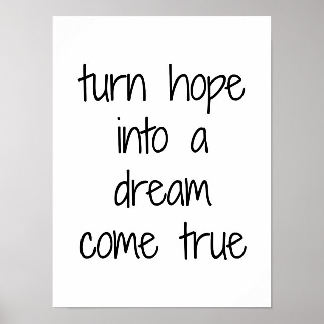 Dream Come True Poster (Front)