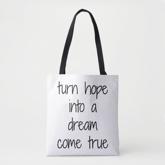Dream Come True Shoulder Tote Bag (Front)