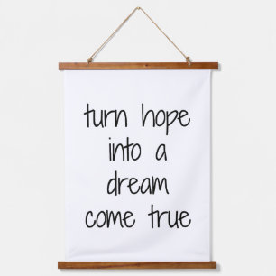 Dream Come True Wood Topped Wall Tapestry