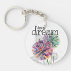 DREAM. dandelion art, Wish weeds! keychain