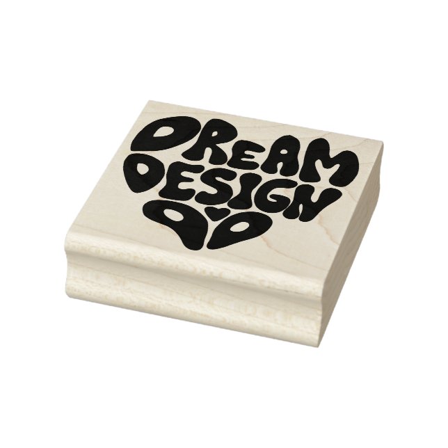 Dream Design Do Hand Lettering Typography  Rubber Stamp (Stamp)