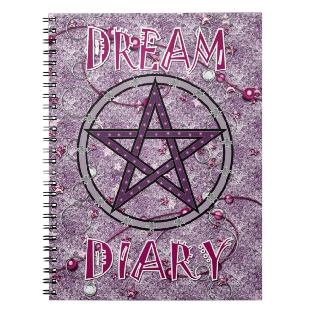 Dream Diary - pink Notebook (Front)
