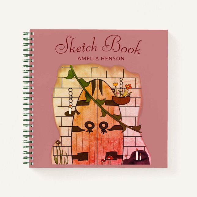 Dream Door Fairy Tale Drawing Sketch Book (Front)