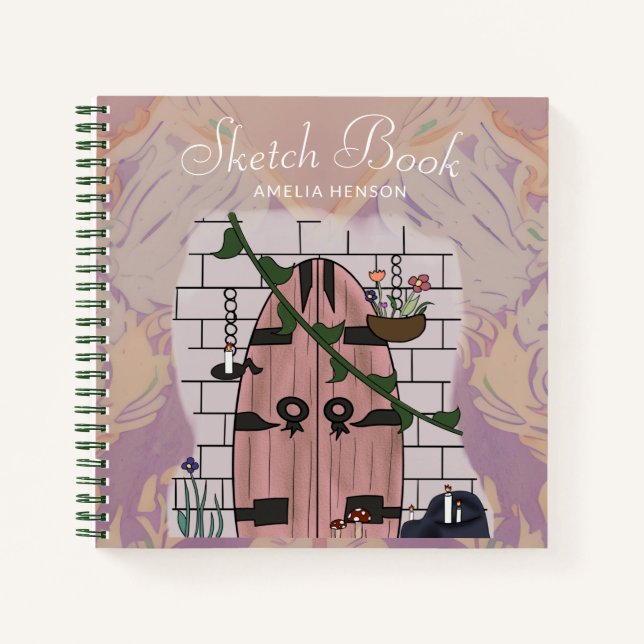 Dream Door Fairy Tale Drawing Sketch Book (Front)