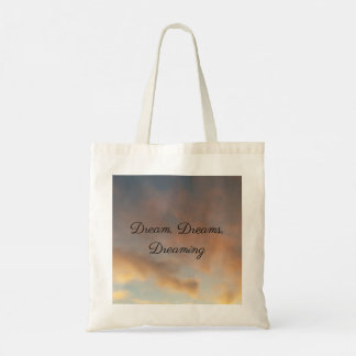 Dream, Dream, Dreaming pink cloud bag