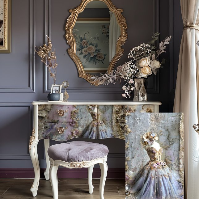 Dream dress Fairy Tale Fantasia Shabby Chic Tissue Paper (Fairy Tale Fantasia, Dream Dress, Ballerina Tutu, Vintage Mannequin, Shabby Chic, Decoupage Tissue )