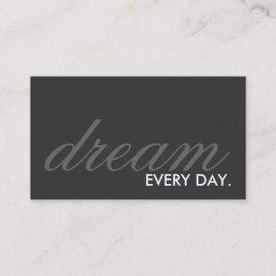 dream every day. (colour customisable) business card