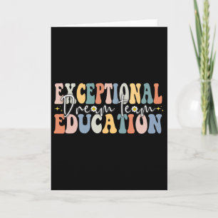 Dream Exceptional Education Team Sped Teacher Squa Card