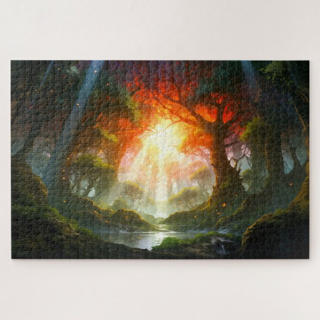 Dream Fairy Forest - Fantasy Art Jigsaw Puzzle (Horizontal)