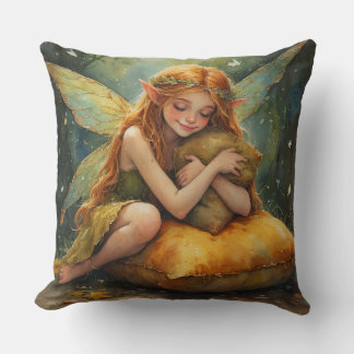 Dream Fairy Holding 2 Pillows
