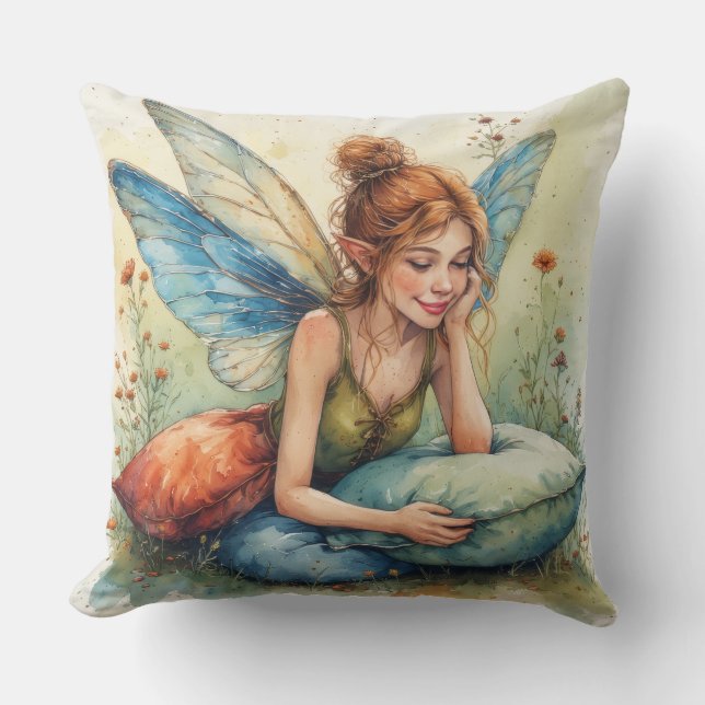 Dream Fairy Holding 2 Pillows (Front)