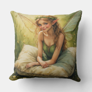 Dream Fairy Holding Pillow