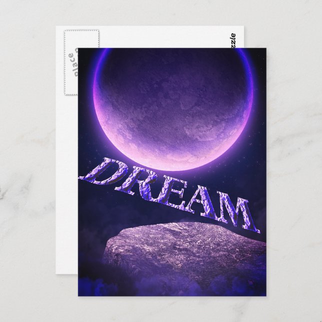 Dream Fantasy Moon Inspirational Postcard (Front/Back)