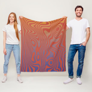 Dream Flow l Abstract Trippy Pattern - No. 01 Fleece Blanket