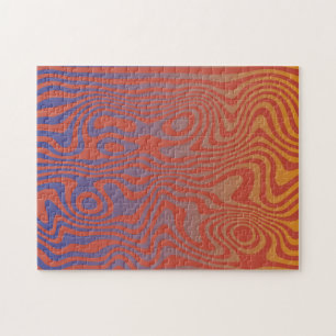 Dream Flow l Abstract Trippy Pattern - No. 01 Jigsaw Puzzle