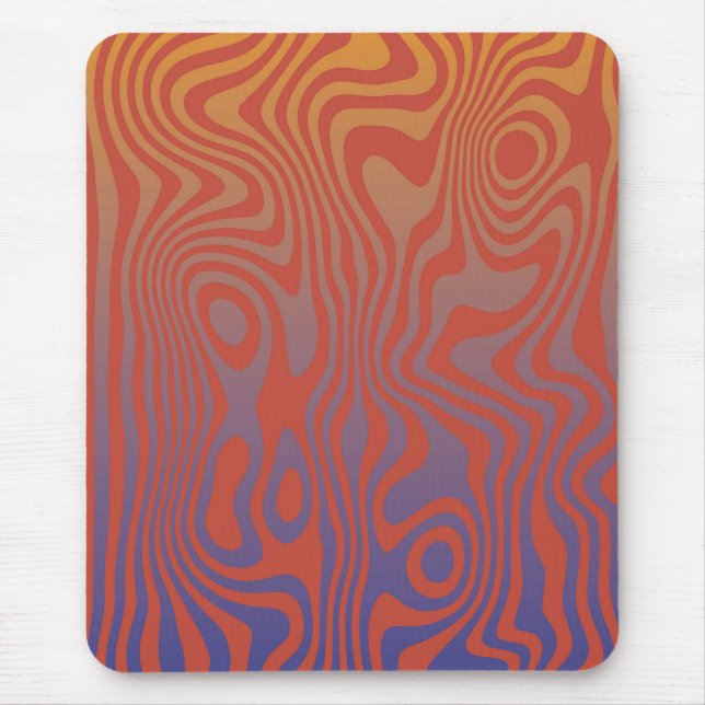 Dream Flow l Abstract Trippy Pattern - No. 01 Mouse Pad (Front)