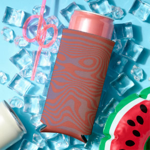 Dream Flow l Abstract Trippy Pattern - No. 01 Seltzer Can Cooler