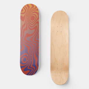 Dream Flow l Abstract Trippy Pattern - No. 01 Skateboard