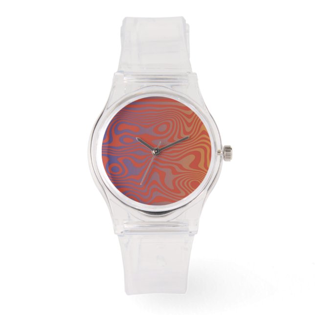 Dream Flow l Abstract Trippy Pattern - No. 01 Watch (Front)