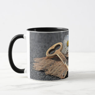 Dream Flower Key Love Man Woman Chain Heart Mug