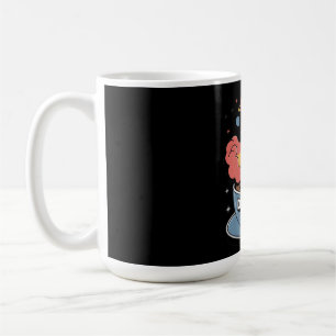 Dream Fuel Graphic: Rocket Launching from Coffee Coffee Mug
