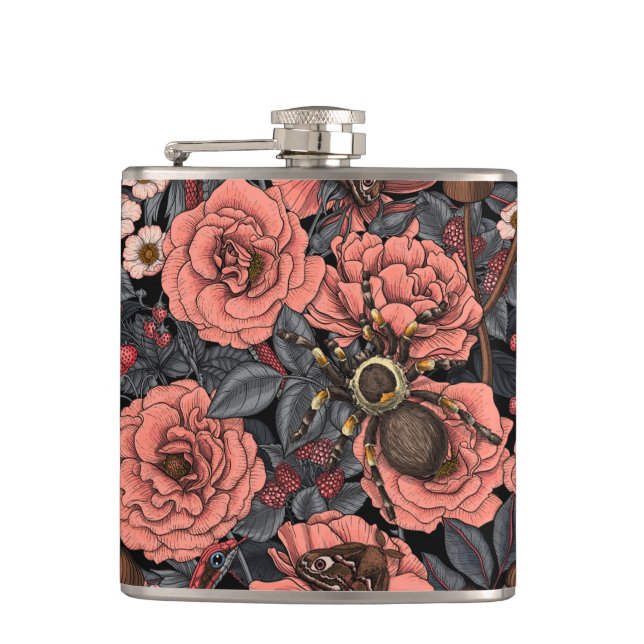 Dream garden hip flask (Front)