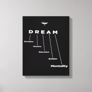DREAM, gift for enterprenures, motivational Canvas Print