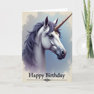 Dream Golden Horn Birthday Card