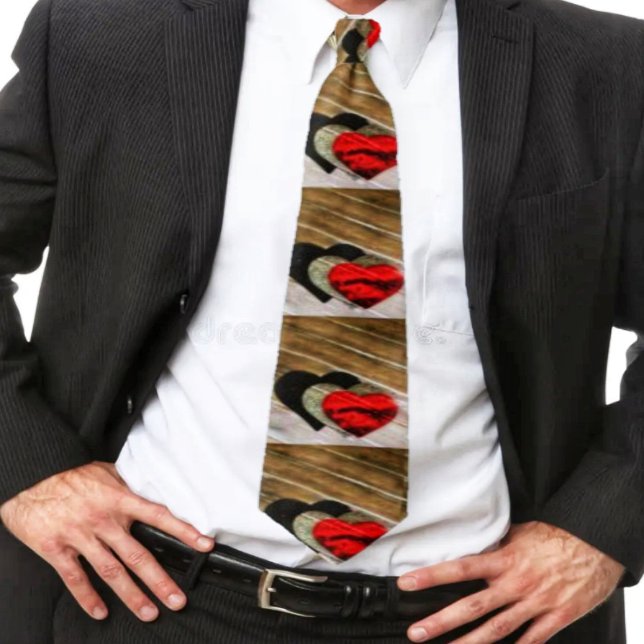 Dream Hearts A' Fallen Neck Tie (This tie has a lot of Heart in its design!)