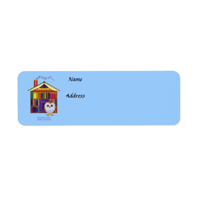 Dream Home – Library! Return Address Label (Front)