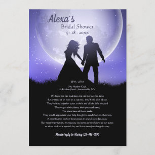 Dream Honeymoon Bridal Shower Request Invitation