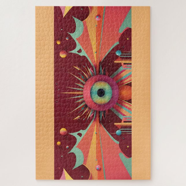 Dream Horizon Ken Gauge Fantasy OpArt Jigsaw Puzzle (Vertical)