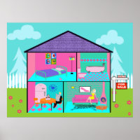 Dream House Real Estate Agent Poster
