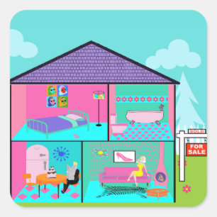 Dream House Real Estate Agent Stickers