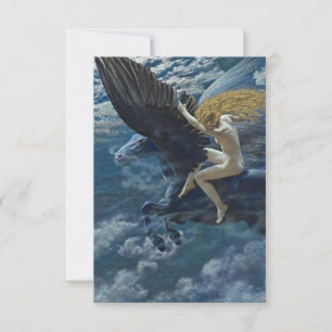“Dream Idyll - A Valkyrie” by Edward Robert Hughes Thank You Card